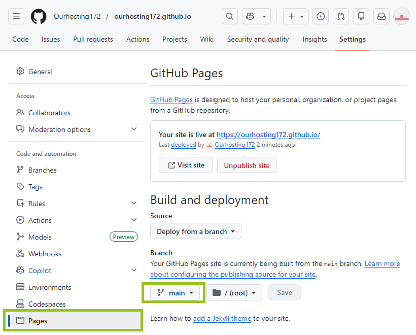 Как получить бесплатный адрес на Github: шаг 7