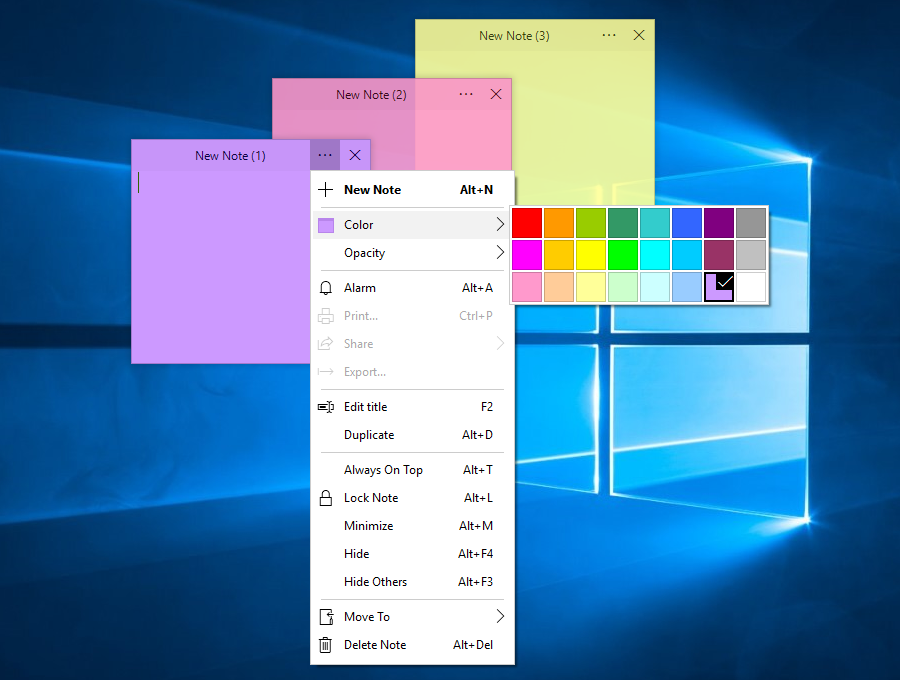 Напоминалка для Windows Sticky Notes